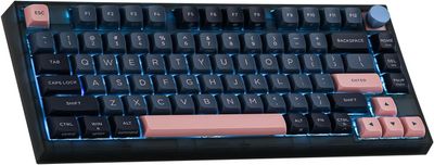 EPOMAKER SKYLOONG GK75 Lite – klawiatura optyczna 75% z pokrętłem głośności (Gateron Optical Red)