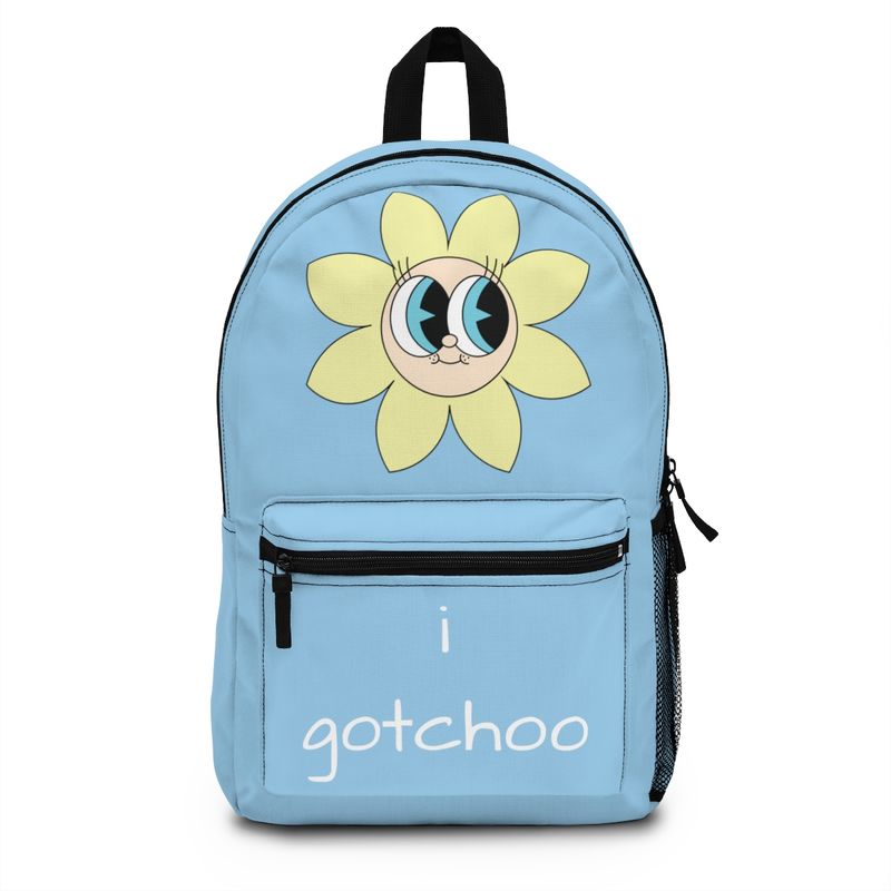 Flower Backpack, Big Eyes, I gotchoo for school or fun. Multiple color options available. FREE Shipping