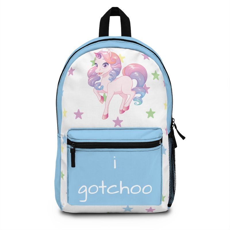 Unicorn Backpack, Cute Pony with horn, I gotchoo for school or fun. Multiple color options available FREE Shipping. Back to school bags bag