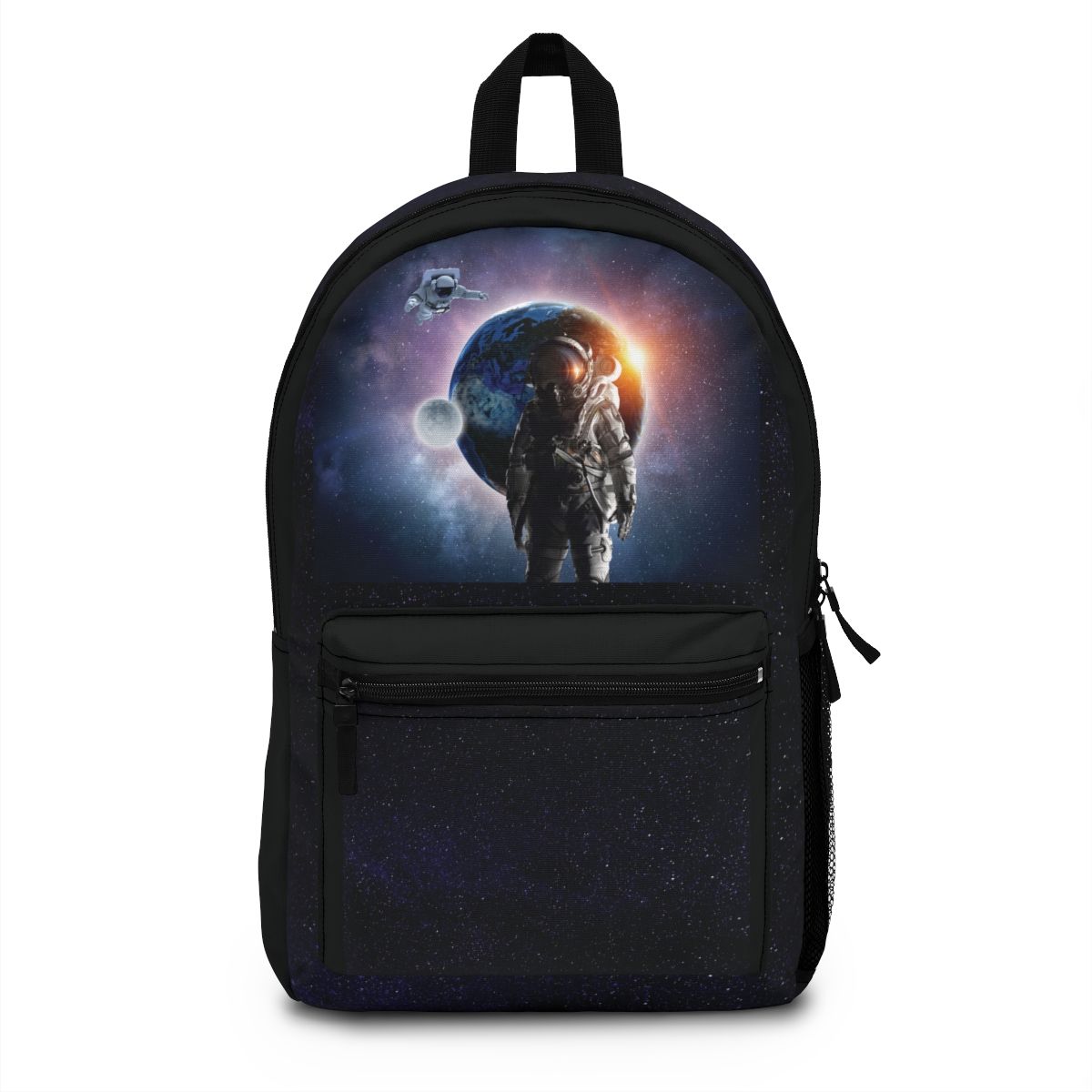 Astronaut Backpack, Black and Star Background for school or fun. School Backpacks Outer Space. FREE Shipping. Back to school bags bag