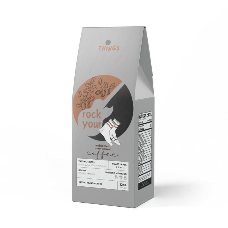 Rock Your Socks Off Coffee Medium Roast, Broken Top Blend