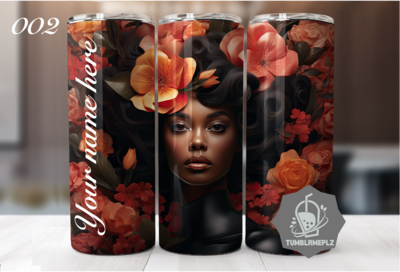 The Black Woman Collection - 20oz Skinny Tumbler