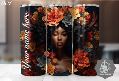 The Black Woman Collection - 20oz Skinny Tumbler