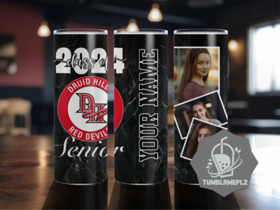 CLASS OF 2024 - 20 oz Skinny Tumbler