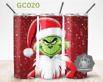 Grinchy Christmas - 20oz Skinny Tumbler