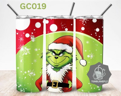 Grinchy Christmas - 20oz Skinny Tumbler