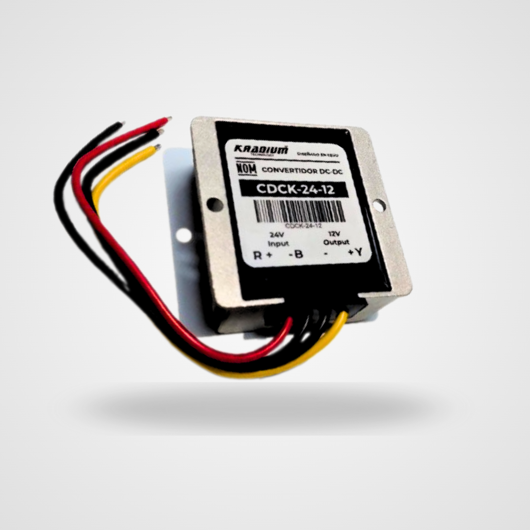 CONVERTIDOR DE VOLTAJE/Step down 24 VDC a 12 VDC Kradium - Convertidor, Regulador de voltaje