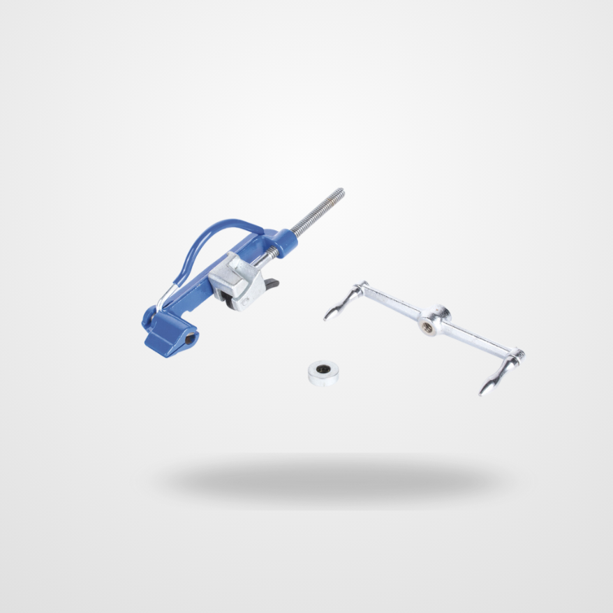 Flejadora Manual Ajustable con Corte para Fleje de 3/4" y 5/8".
