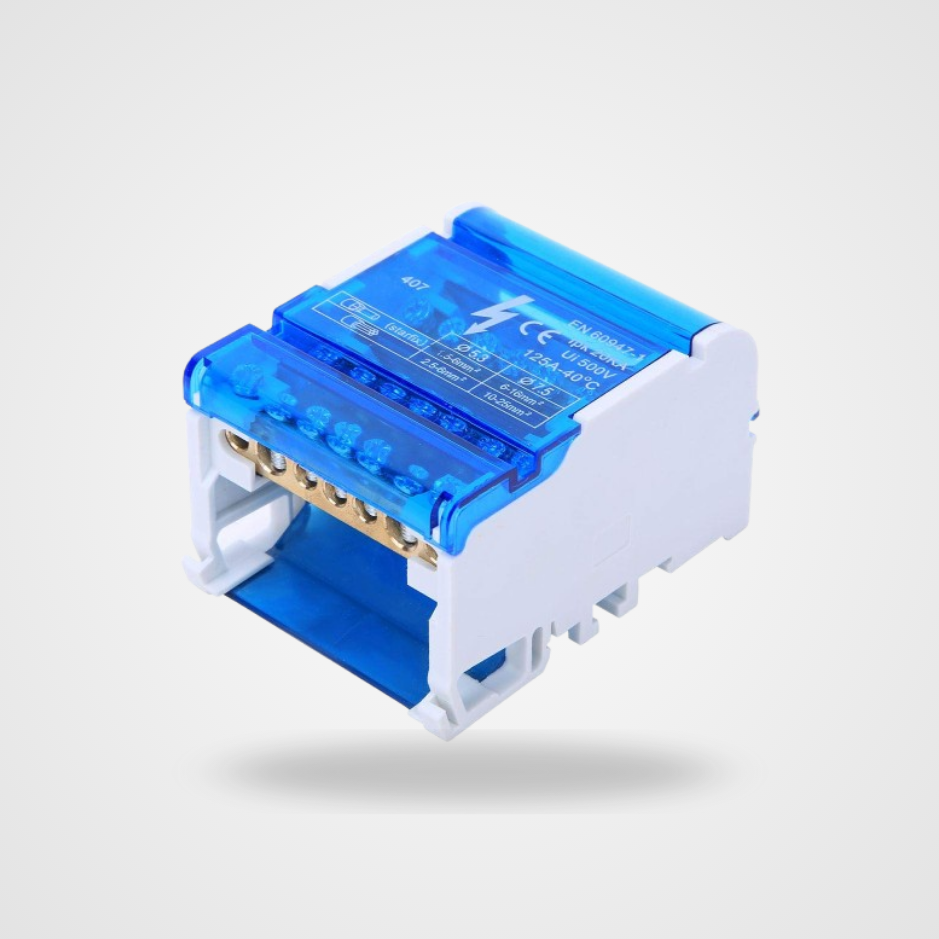 Caja de distribución de terminales din riel- Conector de bloque grande OEM