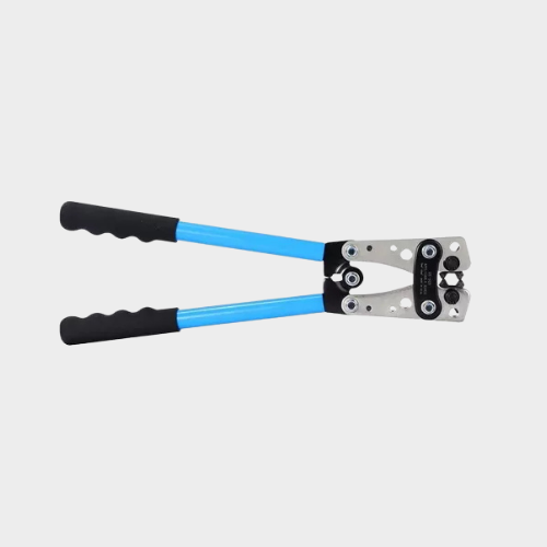 Herramienta de crimpado de cable de batería, crimpadora de lengüetas de cable de batería para terminales de cable resistentes， AWG 10，8, 6, 4, 2, 1, 0 (Cable crimping pliers)
