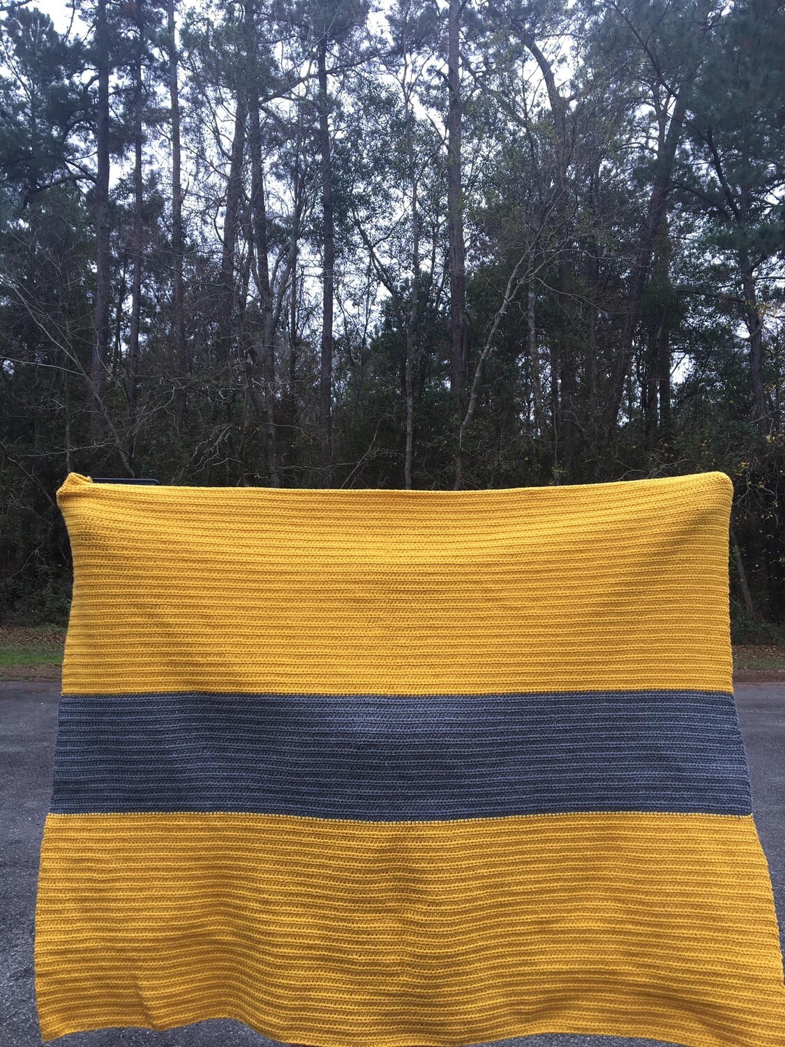 Two Color Crochet Blanket