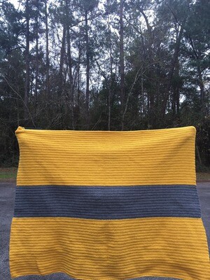 Two Color Crochet Blanket