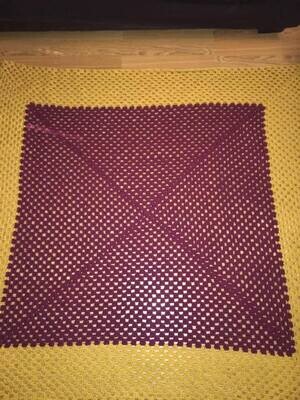 49*50 Two Color Sunshine Crochet Throw