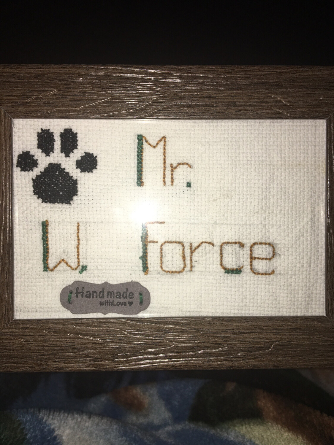 4*6 Cross Stitching Teacher Name