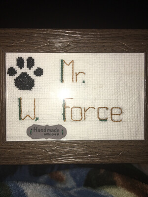 4*6 Cross Stitching Teacher Name