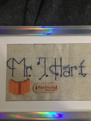 4*6 Cross Stitching Teacher Name
