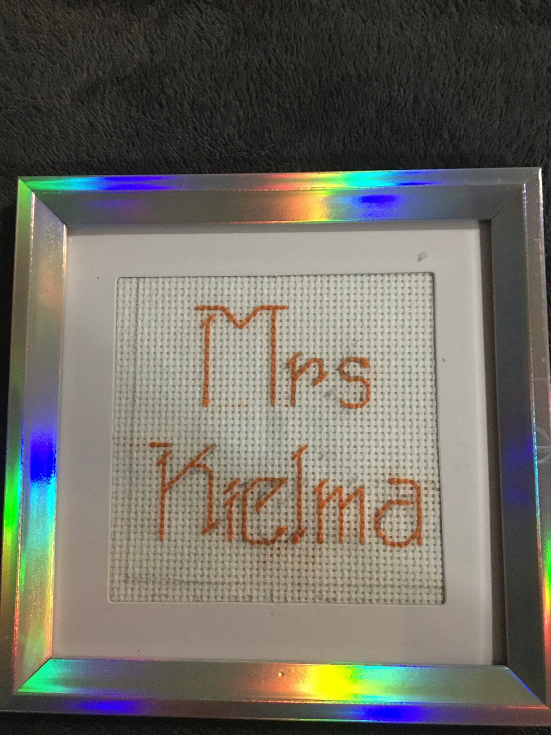 4*4 Cross Stitching Teacher Name