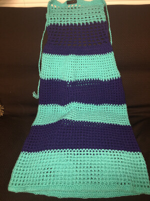 Handmade Crochet Summer Dress With Matching Hat