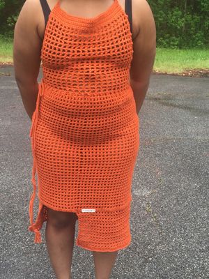 Handmade Crochet Summer Dress (Carrot)
