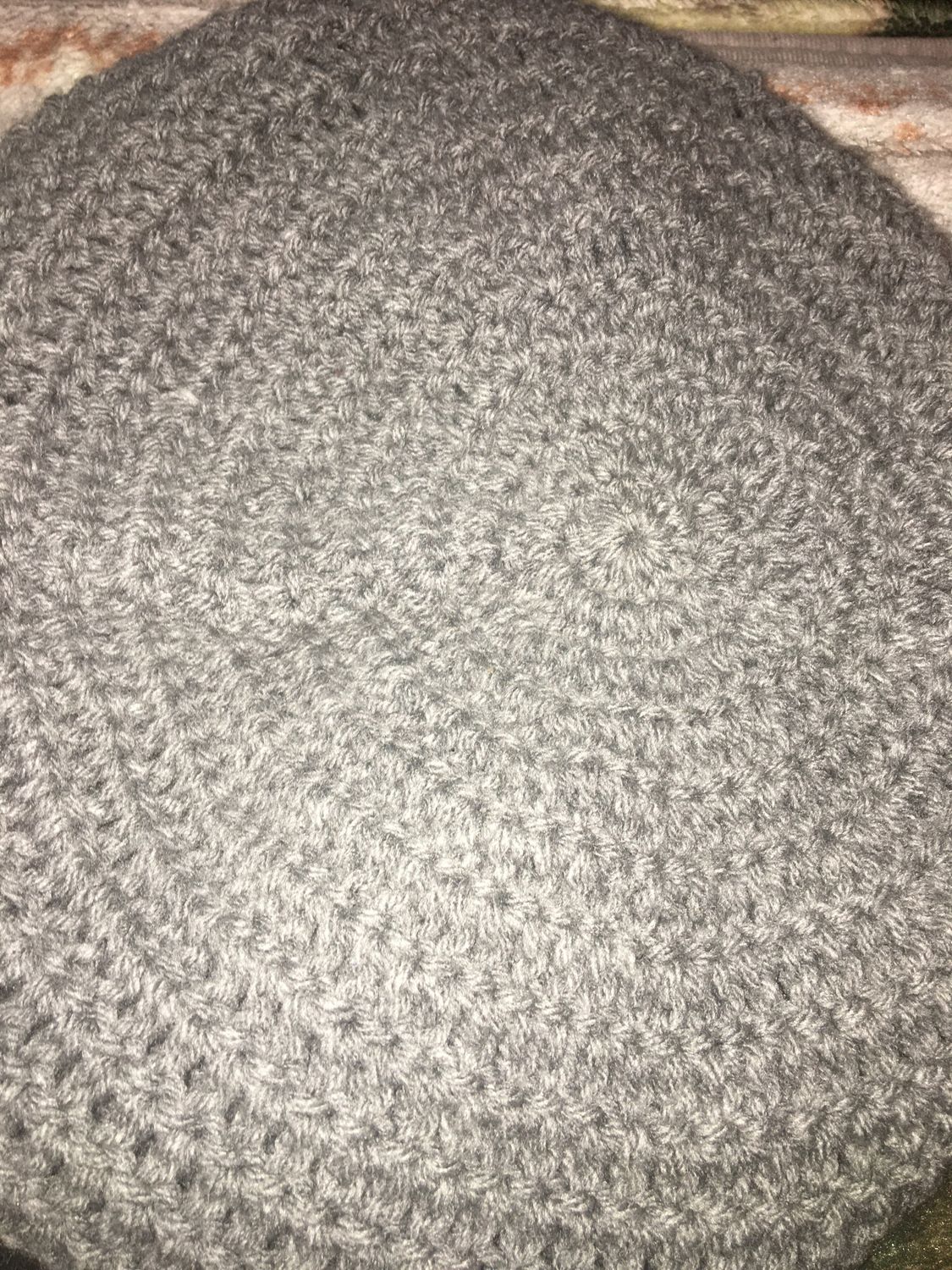 Gray Crochet Hat