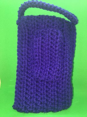 Dark Purple Portable Battery Charger Bag