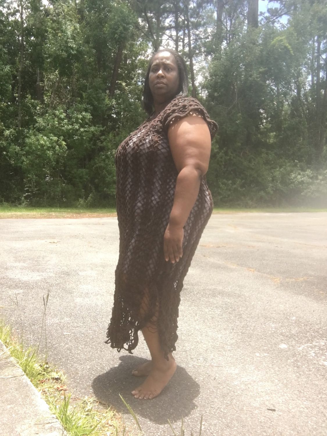 Crochet Fish Net Pullover