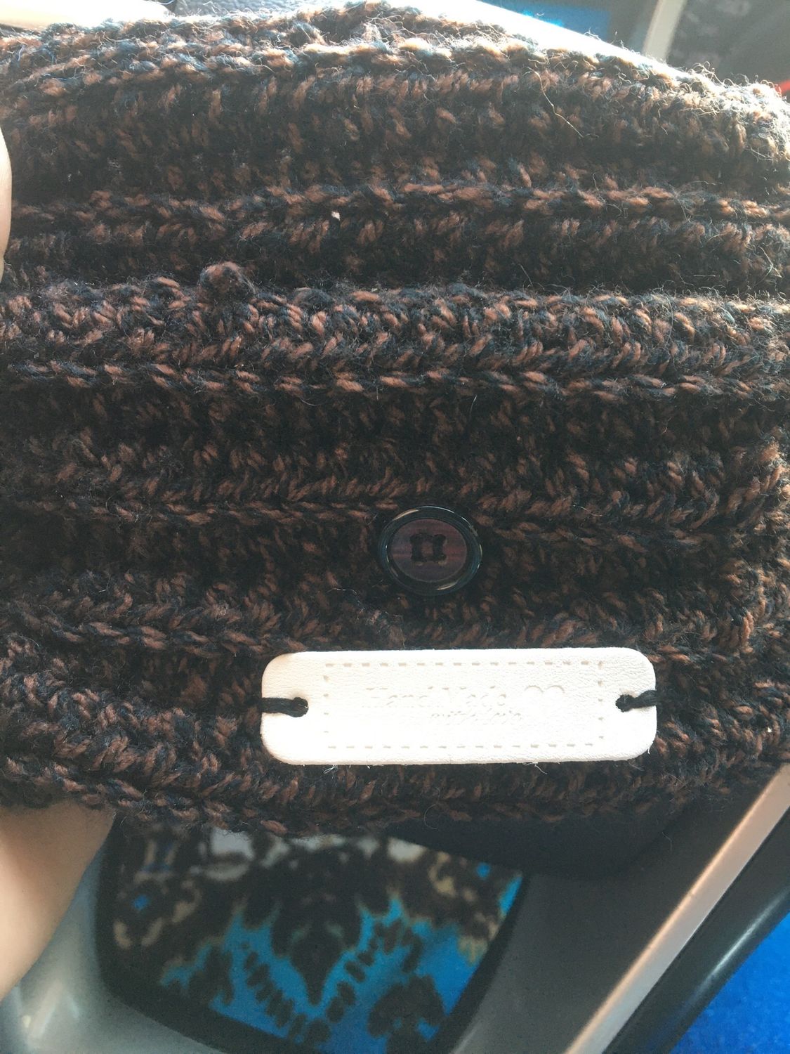 Two Tone Crochet Business Card Wallet
