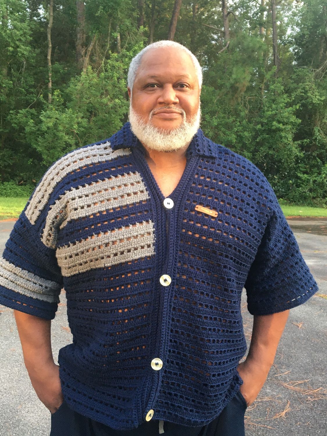 Crochet Man Favorite Team Colors Shirt