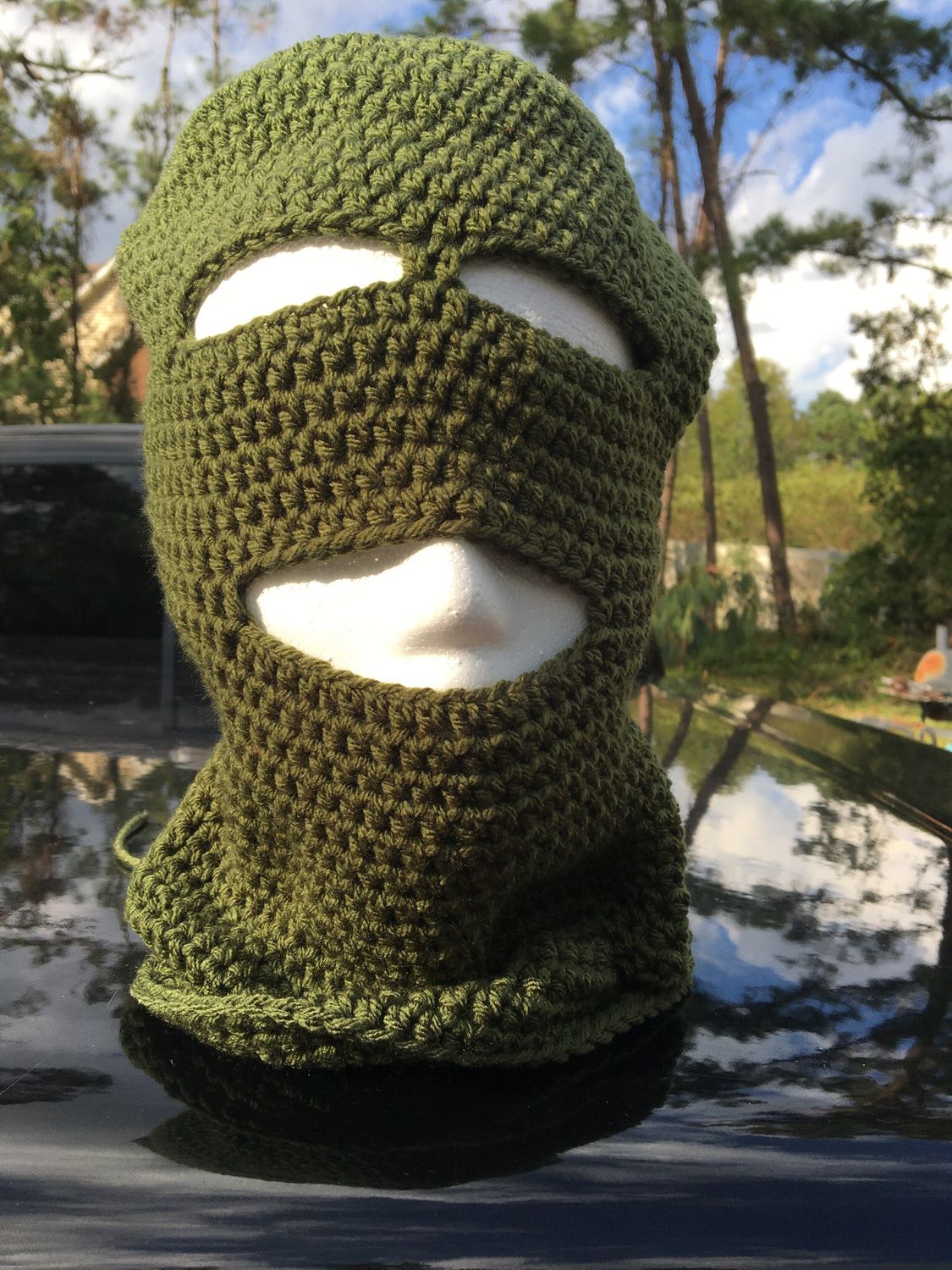 Crochet Ski Mask Without Mouth (With/ Without Inside Pocket)