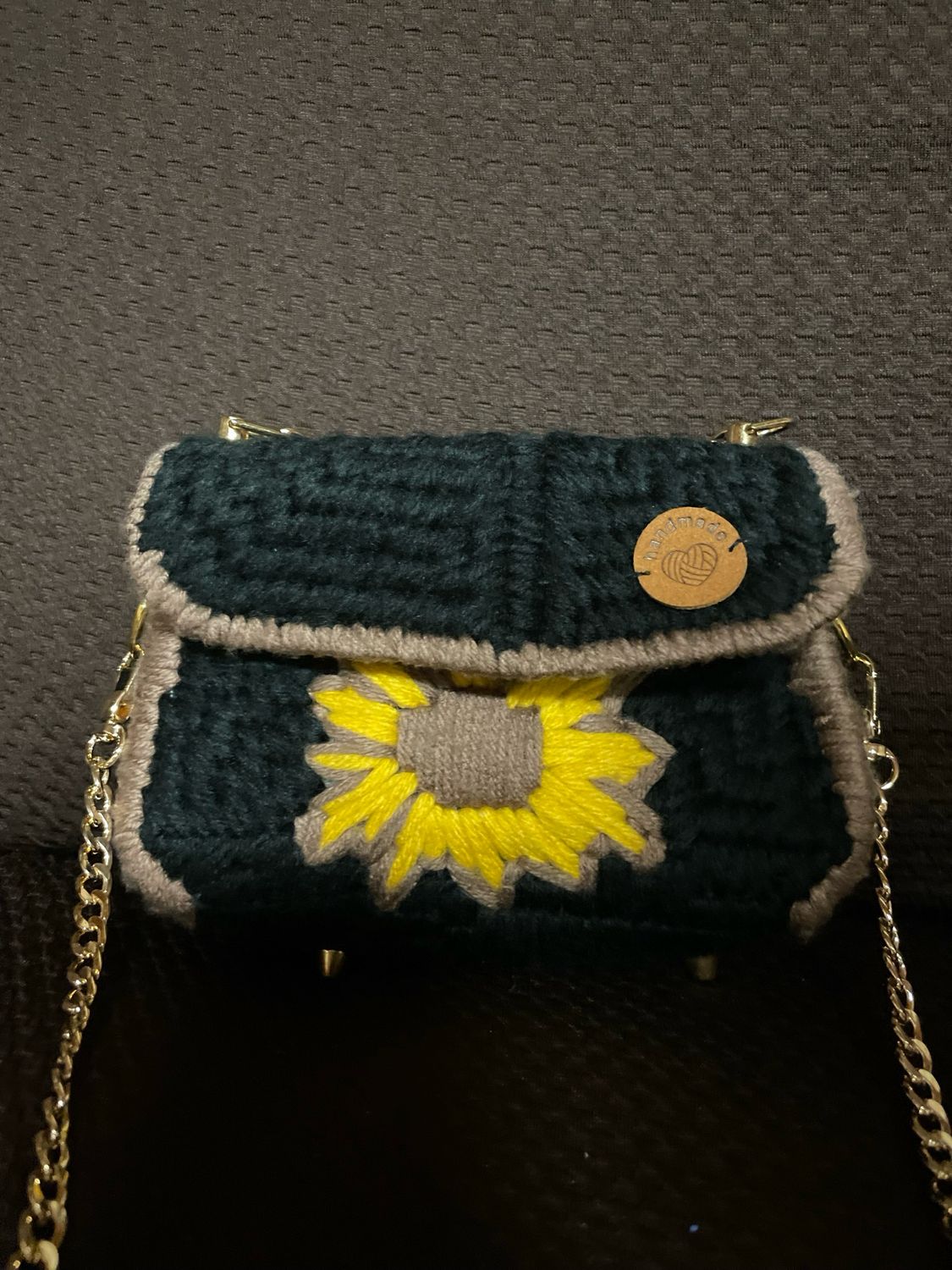 Sunflower Handmade Crochet Purse