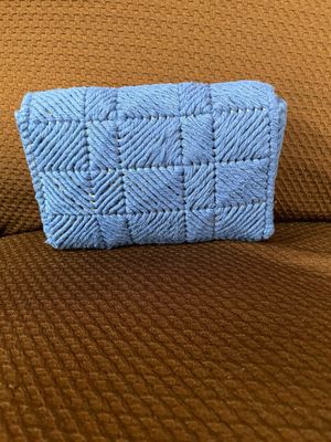 Blue Handmade Crochet Purse