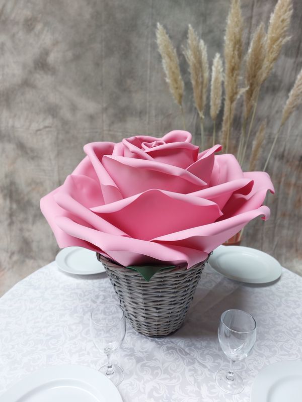 Rose 60 cm couleur unie