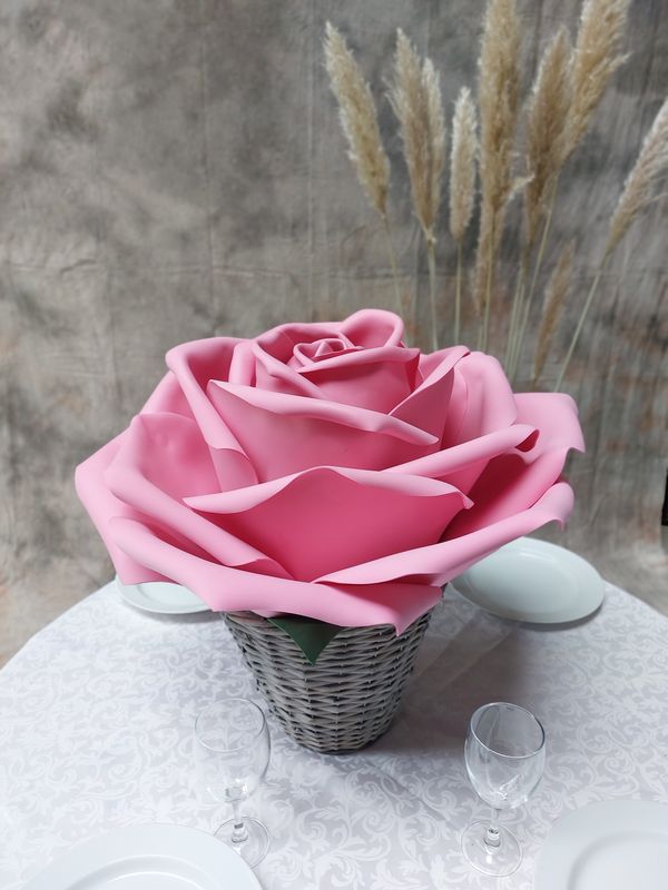 Rose 20 cm couleur unie