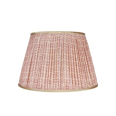 Pink & White Tribal Shade with Gold Trim