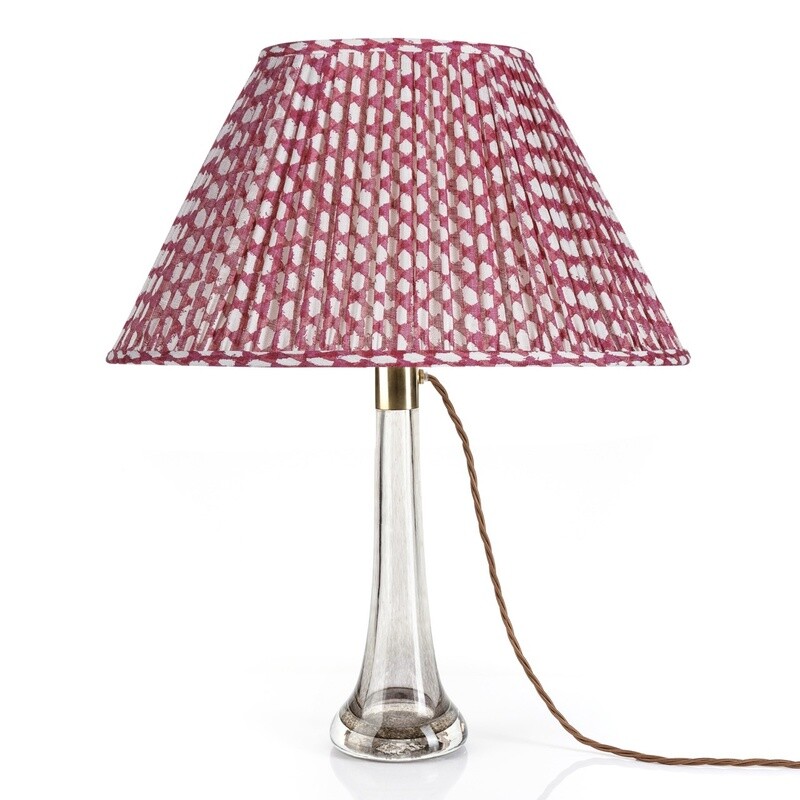 Fuchsia Wicker Oval