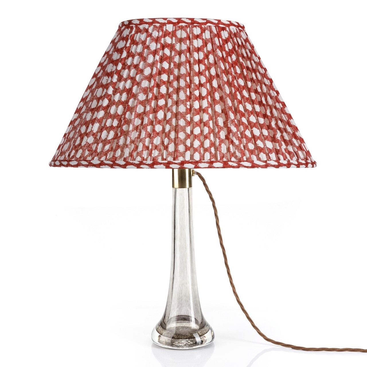 Red Wicker Oval