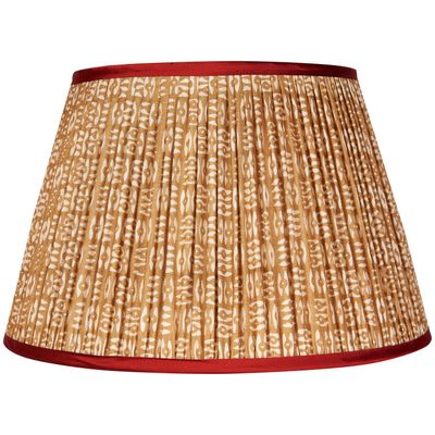 White on Cinnamon Tribal Shade with Red Trim