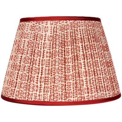 Red on White Tribal Shade with Red Trim