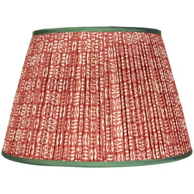 White on Red Tribal Shade with Green Trim