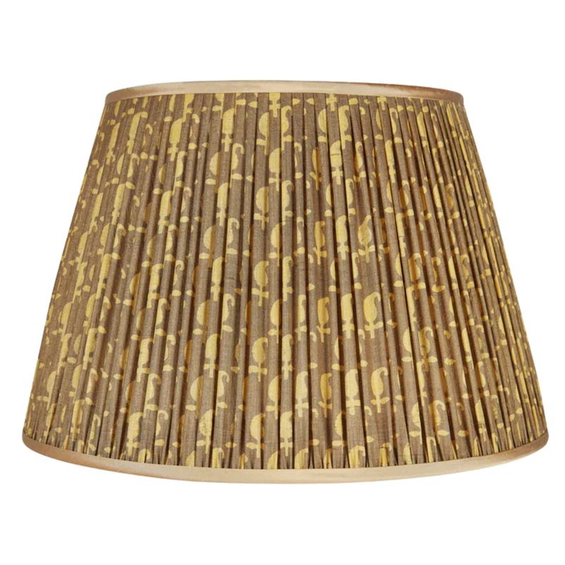 Gold &amp; Olive Shade with Gold Trim