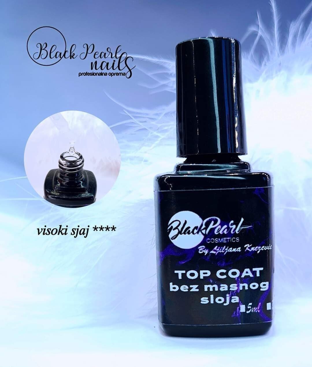 Top Coat 15ml - Zavrsni sjaj bez ljepljivog sloja