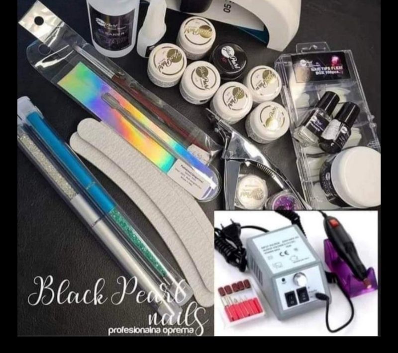 Set za Nadogradnju Noktiju Bez Lampe +Brusilica