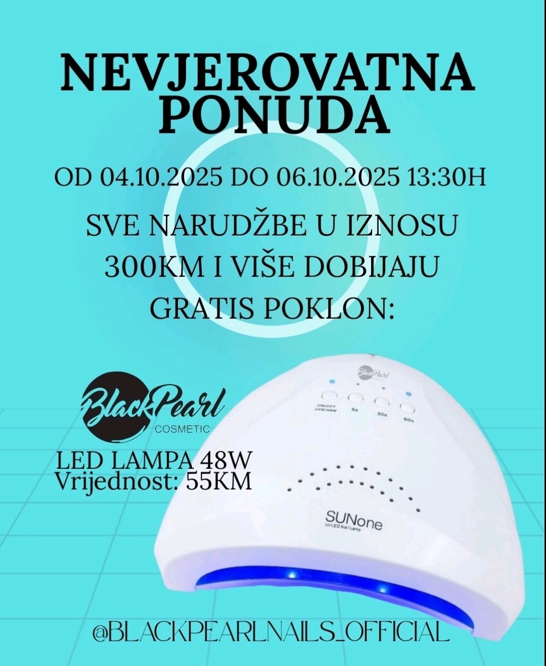 Poklon LED LAMPA od 04.10 do 06.10