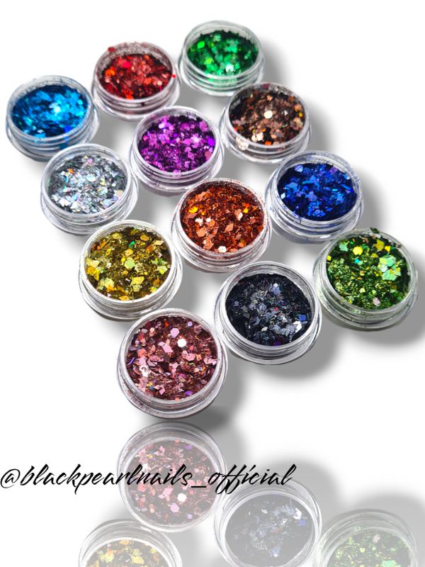 Sljokice set 12kom. - Heksagon mix