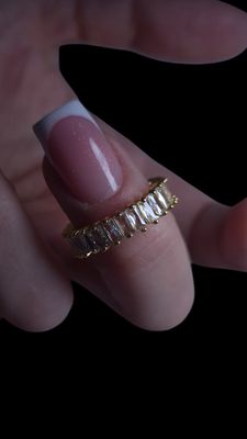 Prsten za slikanje sa cirkonima- Dekoracija