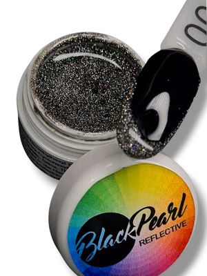 Reflektivni glitter gel - CRNI HOLO  5ml
