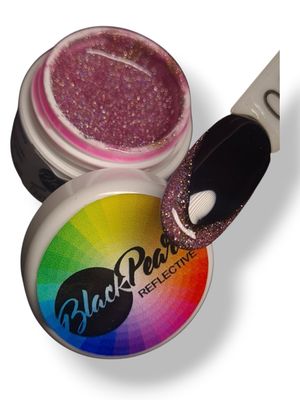 Reflektivni glitter gel - ROZA  5ml