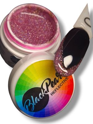 Reflektivni glitter gel - ROZA  5ml