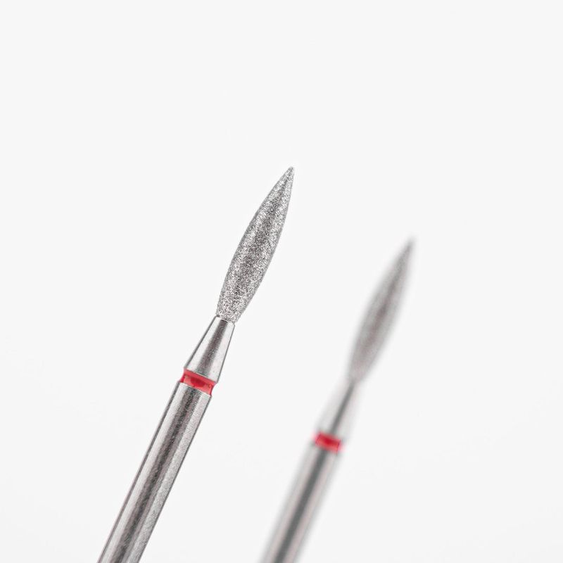 Dijamantni nastavak za zanoktice #flame 2.3mm red