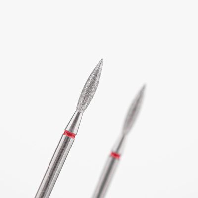 Dijamantni nastavak za zanoktice #flame 2.3mm red
